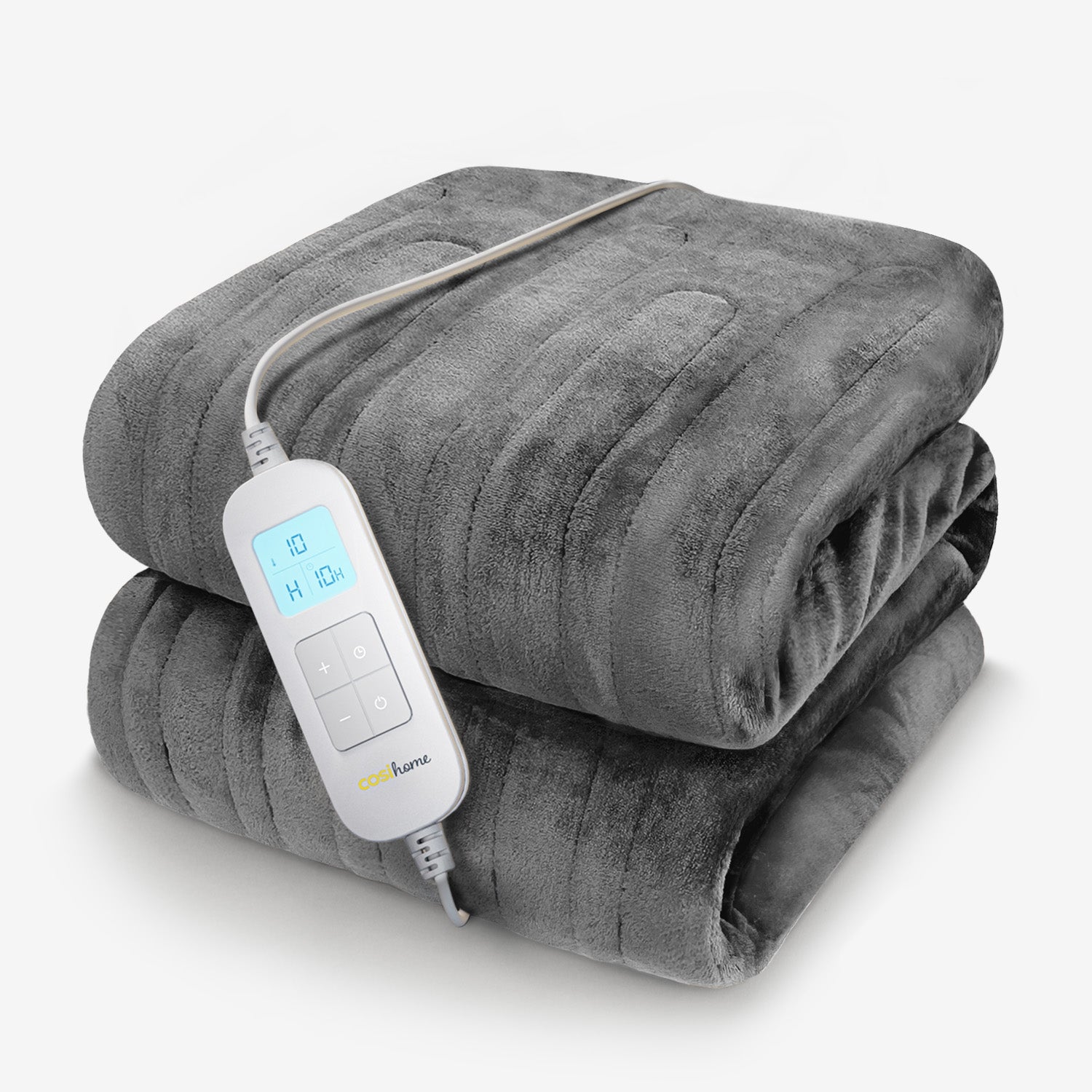 Couverture chauffante electrique - Gris