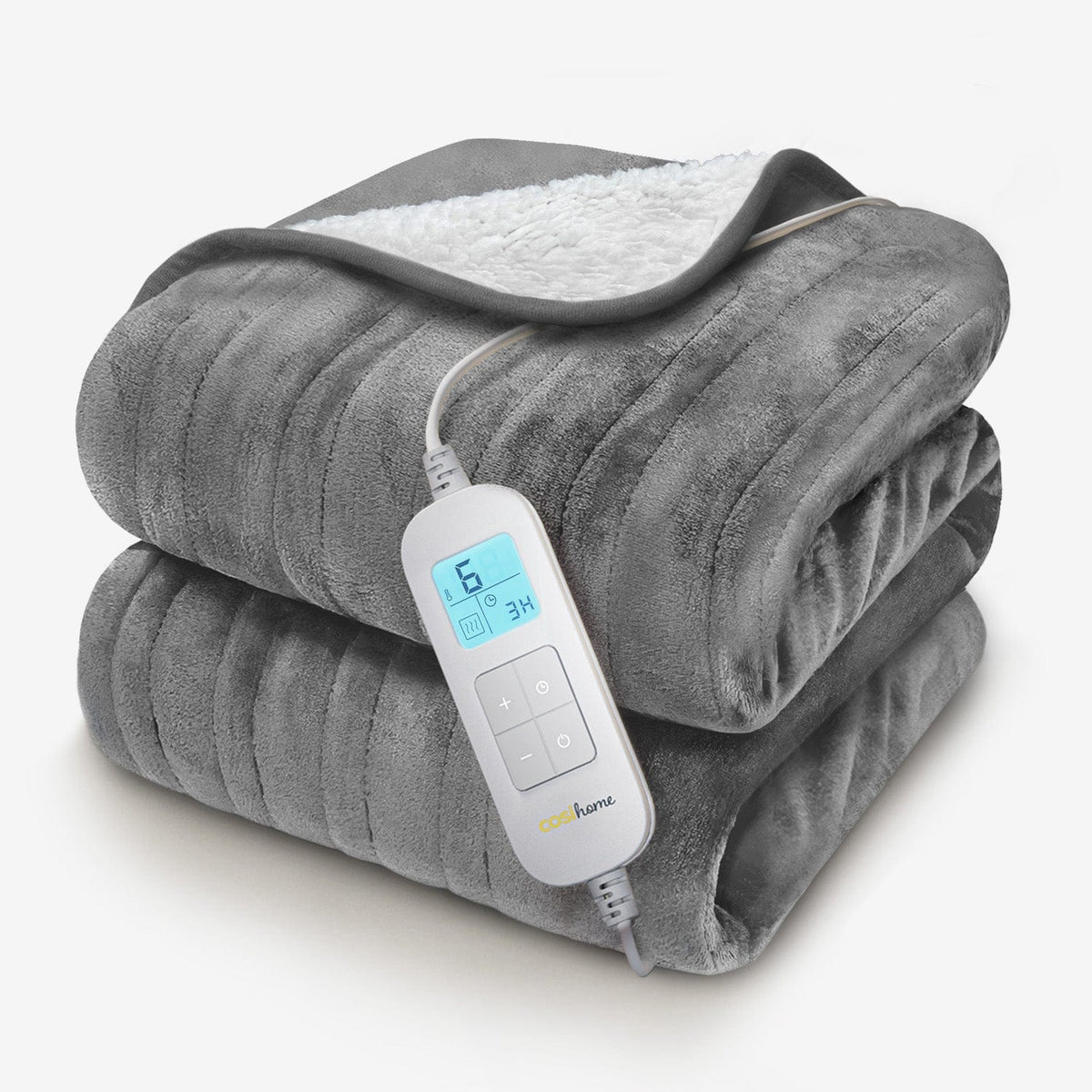 Cosi Home Summer Cooling Blanket, 150x200cm - Q-Max>0.4 Cooling Fibres, Bed Cooler Summer & Plaid for Night Sweating, 4-Seasons Blanket, Lightweight & Soft, Cool Blanket for Sleeping - Grey Plaid Cosi Home Summer Cooling Blanket, 150x200cm - Q-Max>0.4 Cooling Fibres, Bed Cooler Summer & Plaid for Night Sweating, 4-Seasons Blanket, Lightweight & Soft, Cool Blanket for Sleeping - Grey Plaid